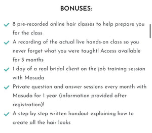 ULTIMATE BRIDAL HAIR COURSE