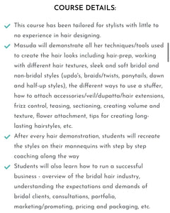 ULTIMATE BRIDAL HAIR COURSE