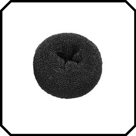 Extra large black hair donut bun maker ring sponge acccessory black special occassion indian bridal bun